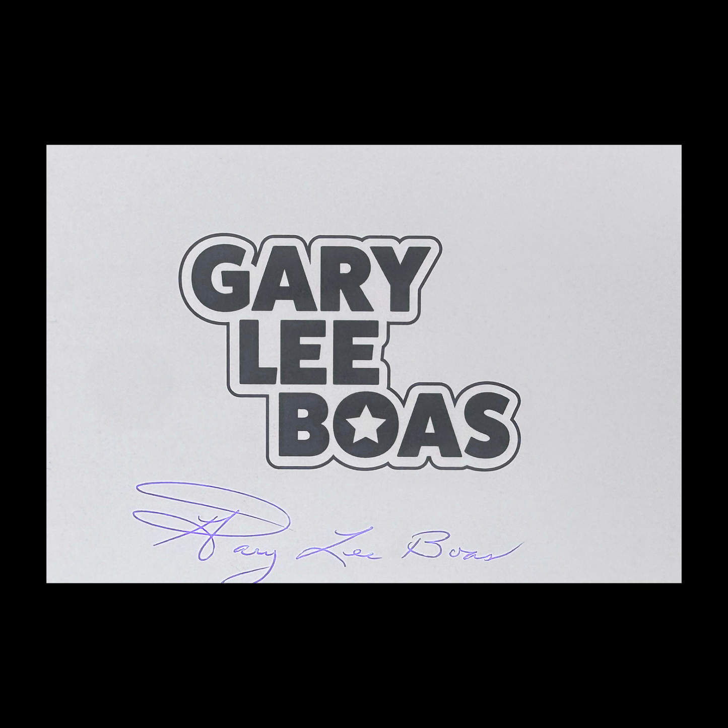 (Signed) Gary Lee Boas Justin Rhodes Postcard